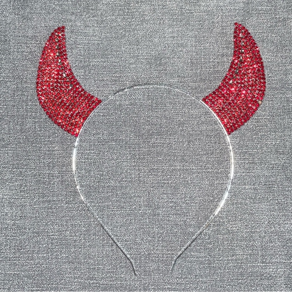 Devil Horns Sparkly Hair Accessory